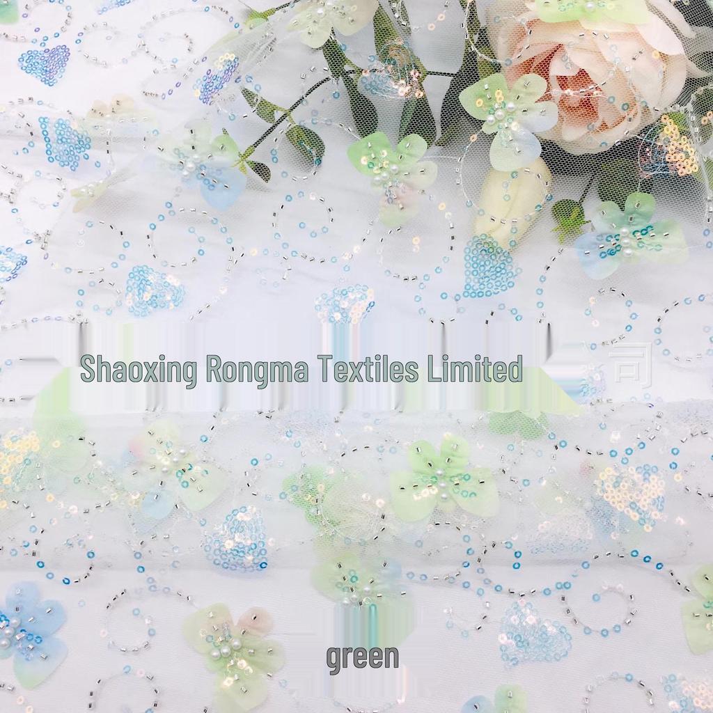 3 мм бусины-пузырьки и пайетки, сетчатая ткань в виде бабочек для детских юбок с вышивкой