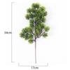 1Pc Green Artificial Pine Plant 34CM Fake Plant for Home Room Indoor Decor Garden Decoration Outdoor DIY Vase Ornament Accessory