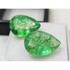 Colombian Emerald Green 15+ Ct Pear Cut Pair Beautiful Certified Loose Gemstone