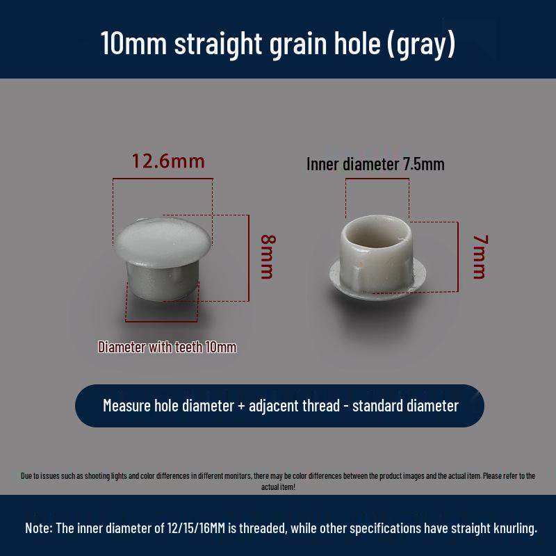 Универсальная круглая декоративная пластиковая заглушка для мебельных петель и отверстий под винты