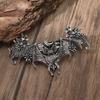 Заколка для волос Летучая мышь Лунный цветок в готическом стиле викингов - Аксессуар для вечеринки в норвежском стиле