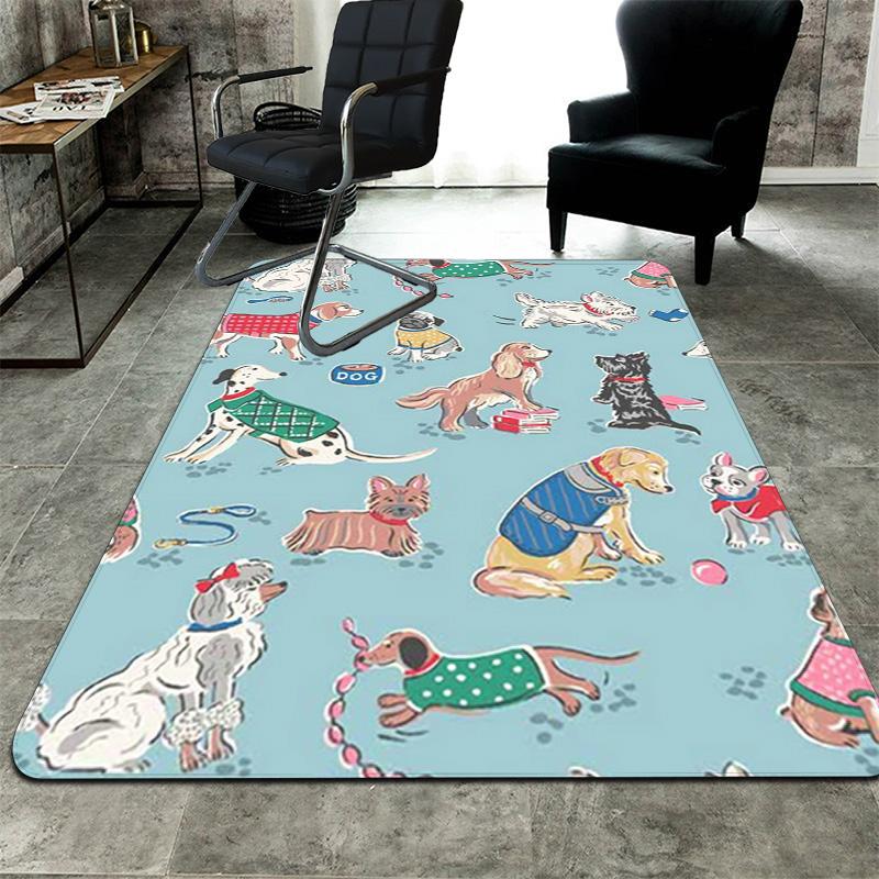 Cozy Cartoon Dog Rug Floor Mat for Living Room or Bedroom Soft and Comfortable Carpet a Gift for Birthday and Holiday.ZFF0913369