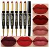 Chestnut Nude Brown Lip Liner and Lipstick Set Kit for Women Matte Lips Kit with Lip Liner Lip Stains Long Lasting Waterproof