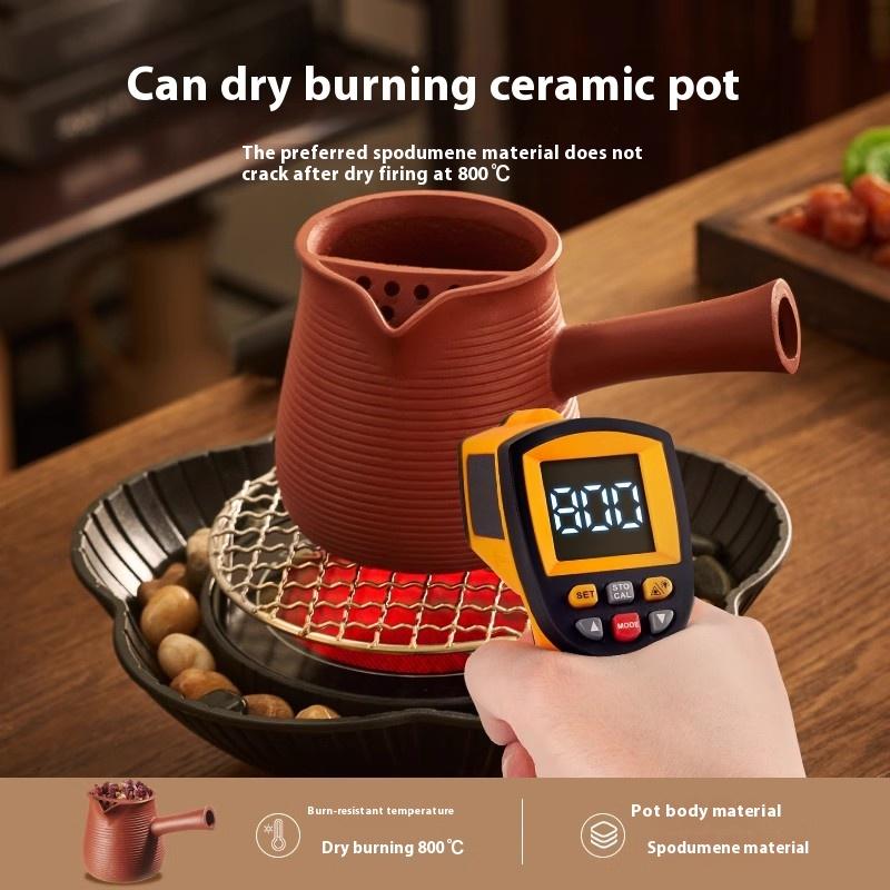 Глиняные горшки Gianxi, керамический чайник для заваривания чая, китайский чайник для заваривания молока, глиняная банка, чайник с решетчатой ручкой