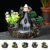 Incense Burner Large Living Room Hole Quick Smoke Resin Waterfall Incense Holder Desk Ornament Home Decor