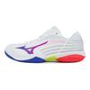 Mizuno Claw 2 Удобные Трендовые Амортизирующие Нескользящие Прочные Низкие Кроссовки для Бадминтона Унисекс Белый Синий Розовый 71GA211013