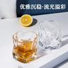 Pink Butterfly Irregular High Beauty Transparent Crystal Glass Cup Cold Drink Cup Twist Cup Household Juice Whiskey Glass