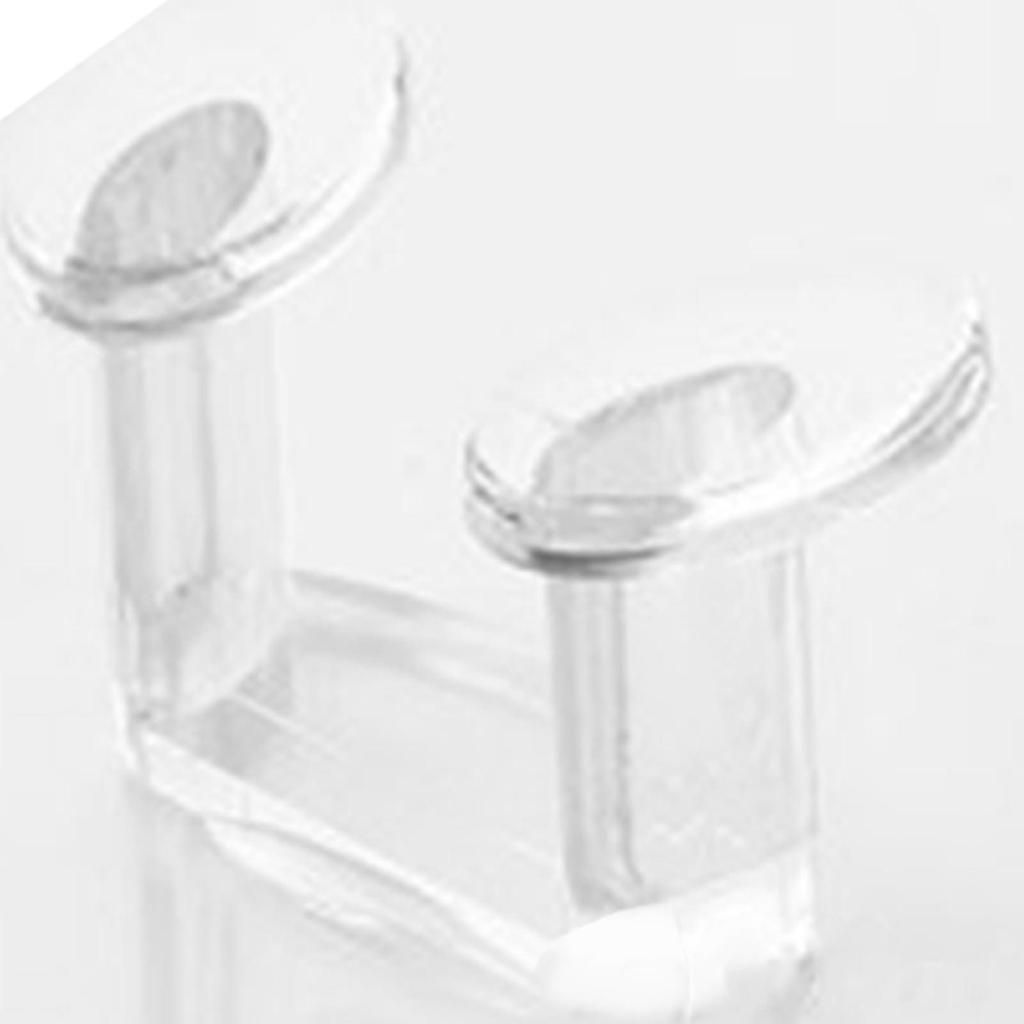 20pcs Transparent Wall Plug Hook Traceless Multifunctional Wall Adhesive Plug Hook for Home Living Room