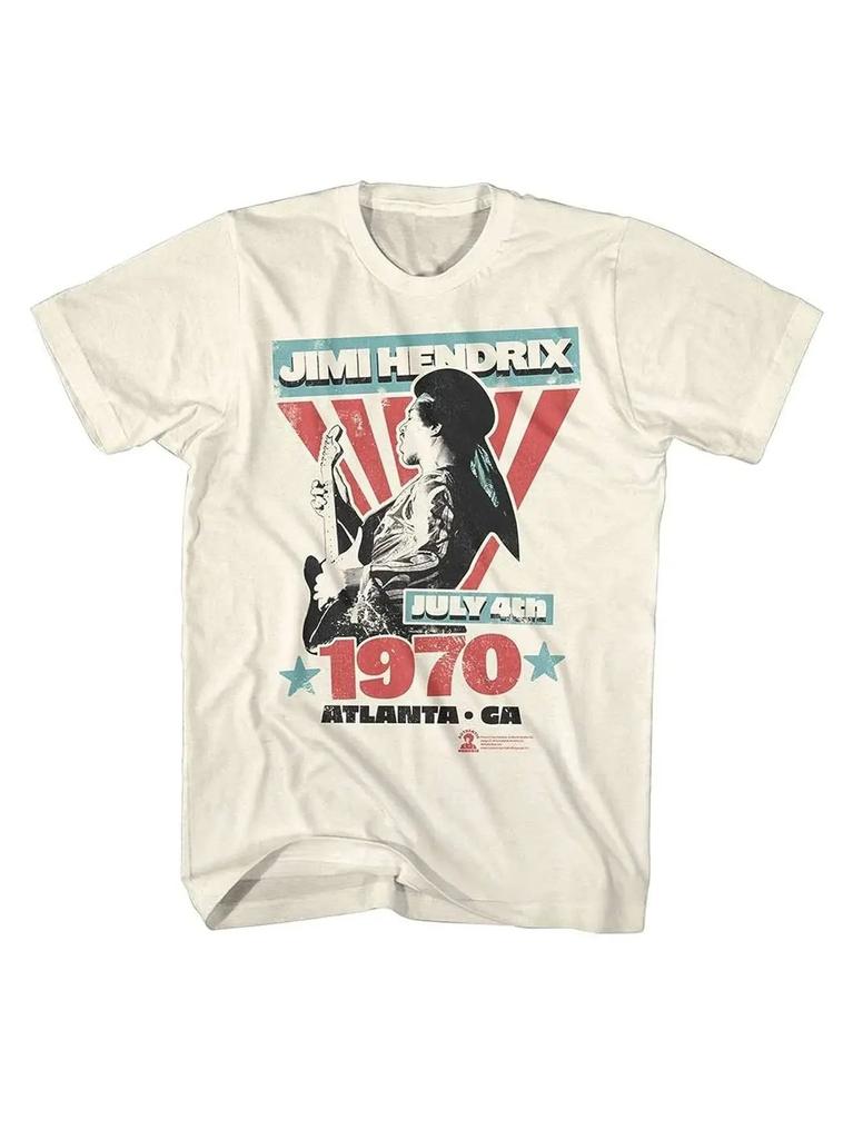 Vintage Rock Tops Jimi Hendrix Rock Musiciant Shirt 90s Y2k Tee Print Cotton Tshirts Casual Loose T Shirt Fans Gift Unisex