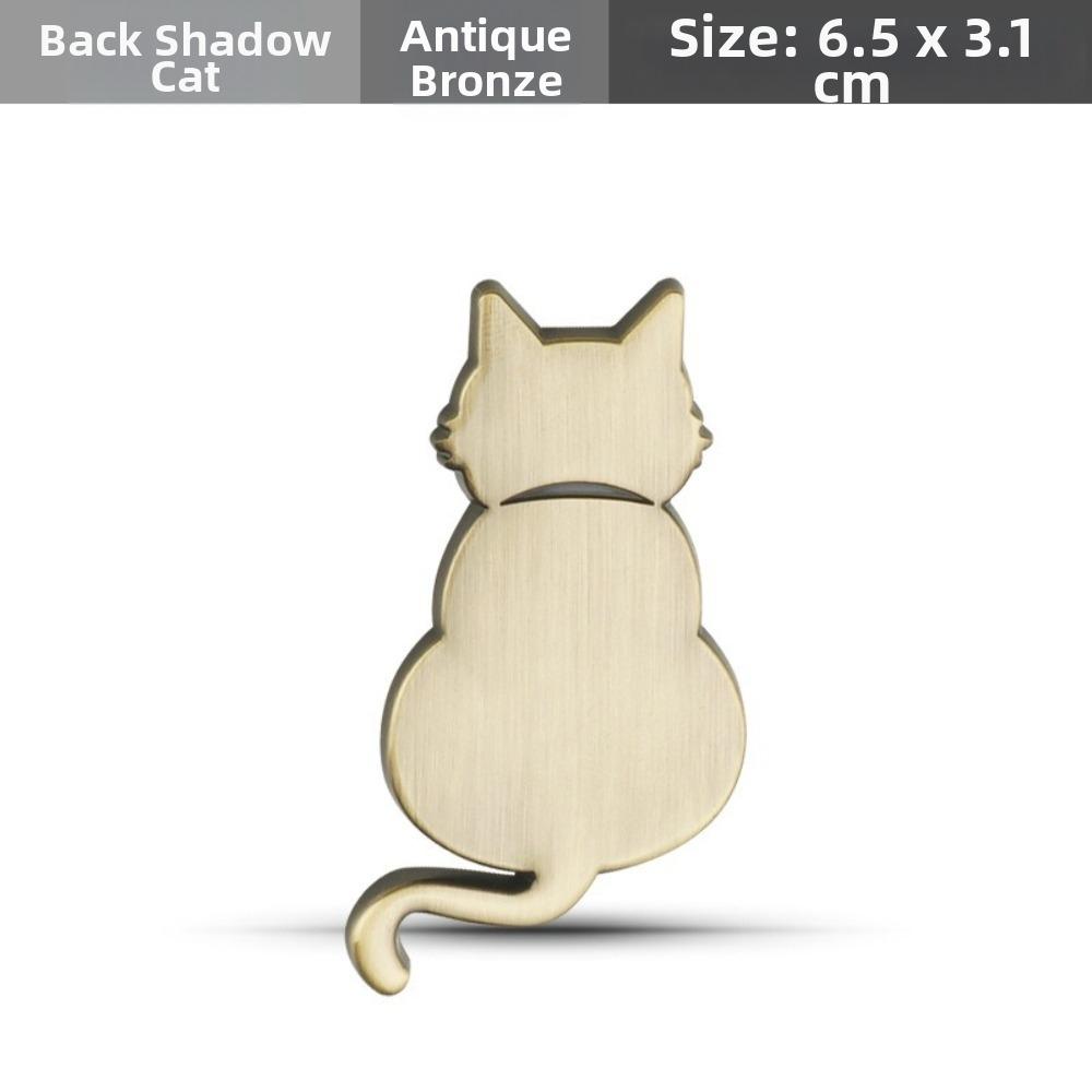 Originality Cat Car Emblem Personalized Car Covering Decor New 3D Metal Cat Sticker