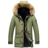 Парка Мужские Пальто Зимняя Куртка Мужская Тонкая Утолщенная Меховая Пальто С Капюшоном Теплая Верхняя Одежда Мужская Ветрозащитная 