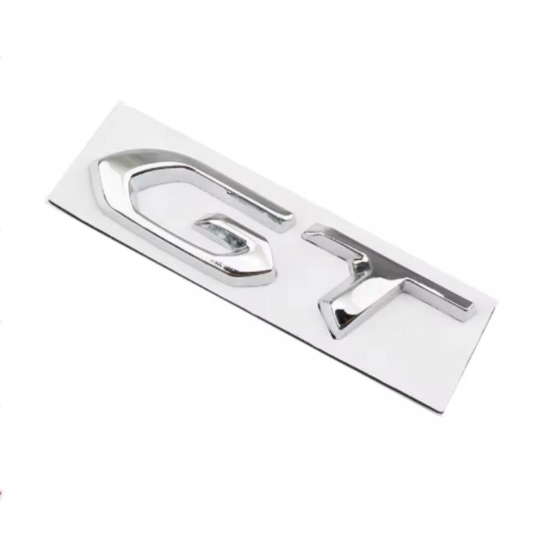 3D Metal GT Logo Letters Car Trunk Emblem Badge For Kia Peugeot 408 508 5008 208 2008 308 T9 3008 GT Sticker Decal Accessories pgncs50