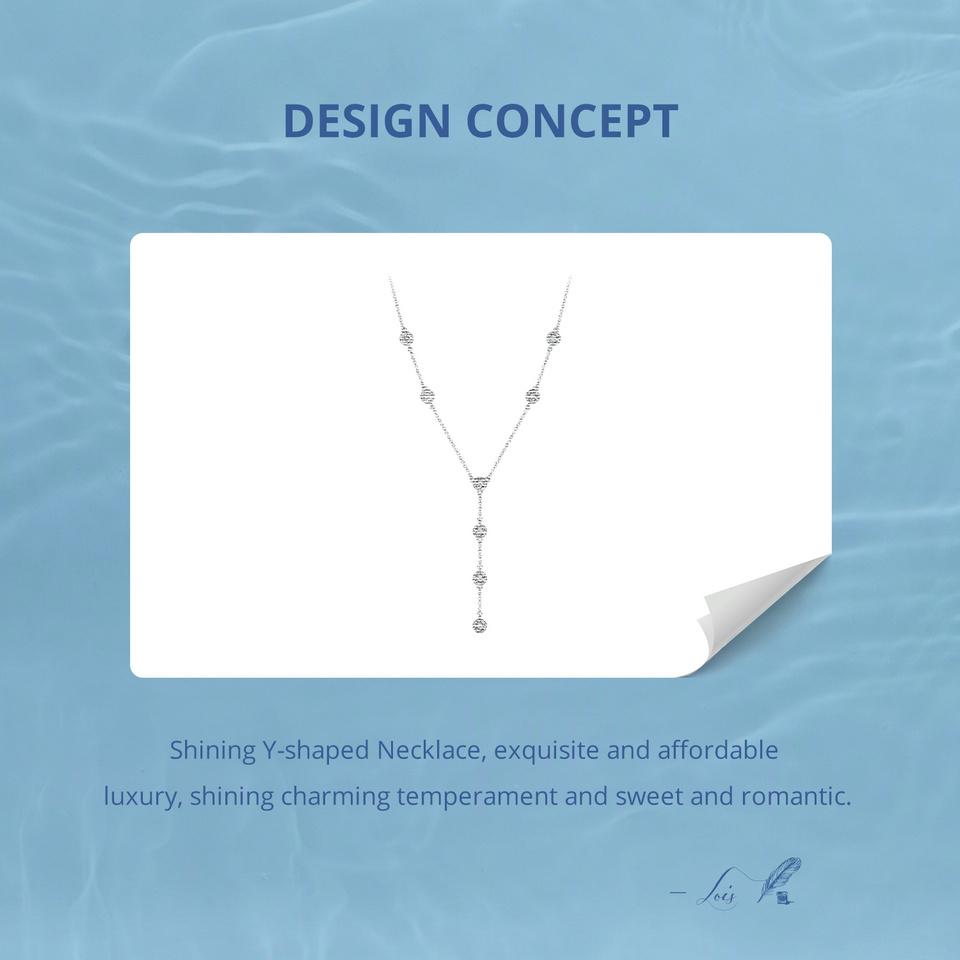 BAMOER, стерлинговое серебро 925 пробы, штабелируемое ожерелье на ключицу, сверкающая циркониевая цепочка на шею для женщин, ювелирные изделия с платиновым покрытием