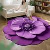 3D Цветочный коврик для пола Абсорбирующий коврик для ванной Реалистичный цветочный ковер с нескользящей основой для ванной комнаты, гостиной, спальни, прихожей