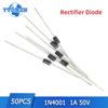 50PCS Rectifier Diode Set 1n4001 DO-41 Diodes 1A 50V High Quality