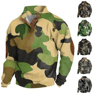 Мужская толстовка с воротником-стойкой на открытом воздухе, повседневные свитера, топы