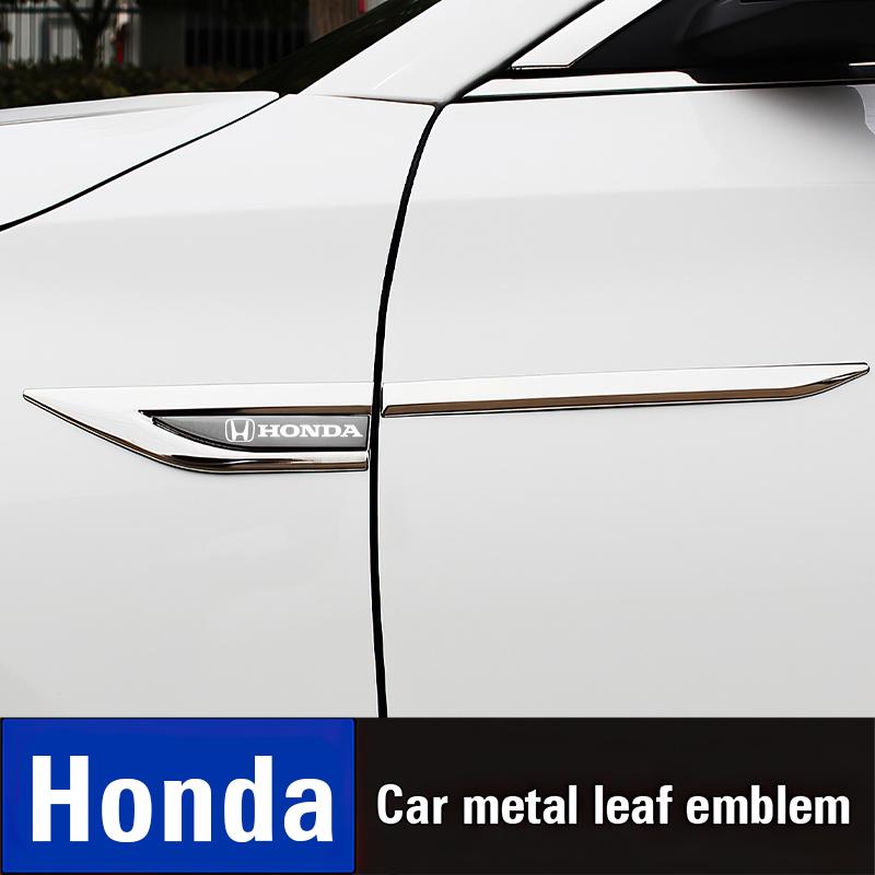 Honda Металлические наклейки 2 шт. Наклейки для украшения кузова автомобиля для Honda civic accord fit jazz pilot CRV odyssey passport city shuttle