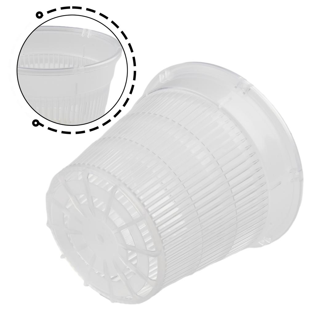 Прозрачный горшок для посадки орхидей с контролируемыми корнями и устьицами Пластиковый цветочный горшок Пластиковые горшки для орхидей с отверстиями