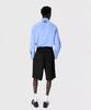 MARINE SERRE (M) Moonogram Jacquard Cotton Long Sleeve Shirt Chambray Blue