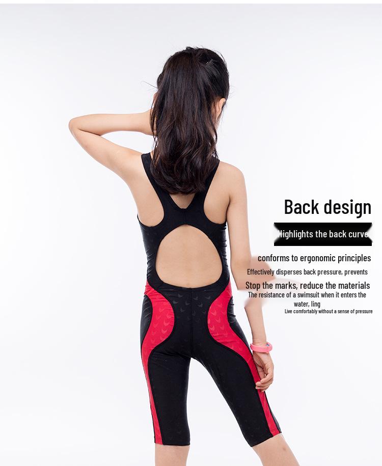 Хунсин Байя Девочки Быстросохнущий Купальник Слитный Без Рукавов для Студенток