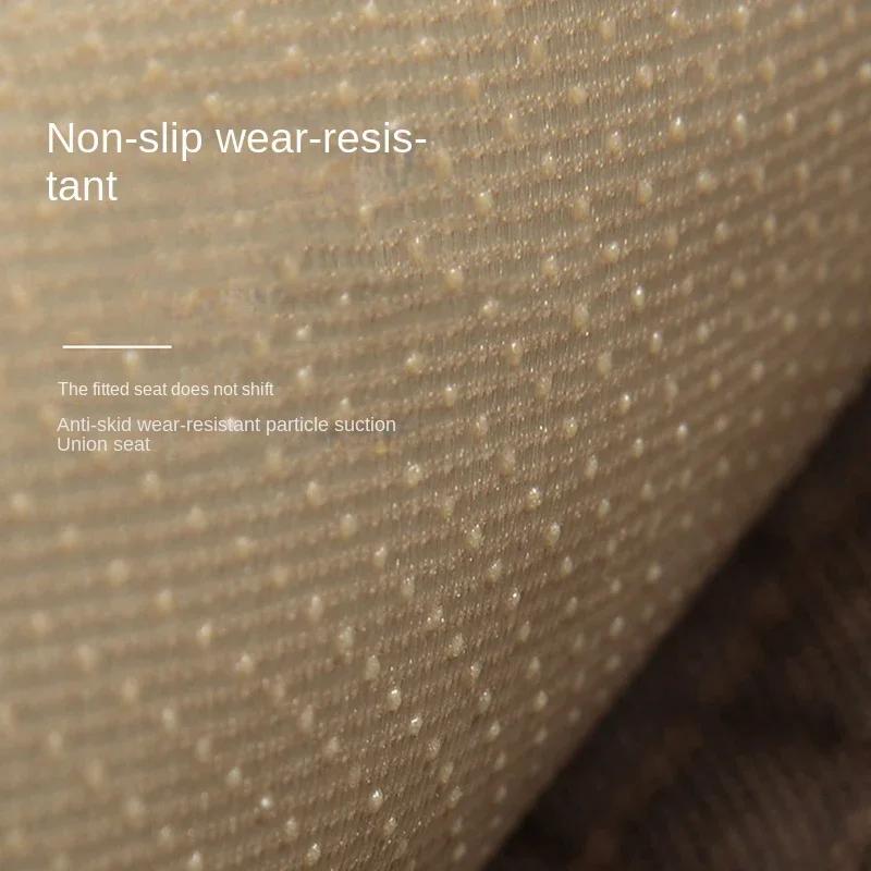 Универсальный размер противоскользящий чехол для автомобильного сиденья Защитная подушка для переднего сиденья из льняной ткани Автомобильные аксессуары без спинки