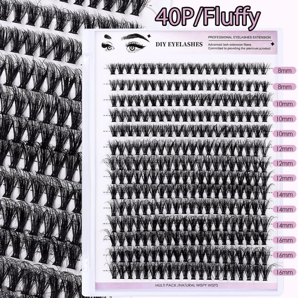 280 Пучков Объемные Густые Пучки Ресниц Пучки Нарощенных Ресниц Паутинка Макияж