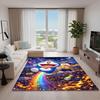 Cute Doraemon Rug, Suitable for Playrooms, Bedrooms, Living Rooms, Sofas, and Other Home Décor; Non-slip Children's Mat.
