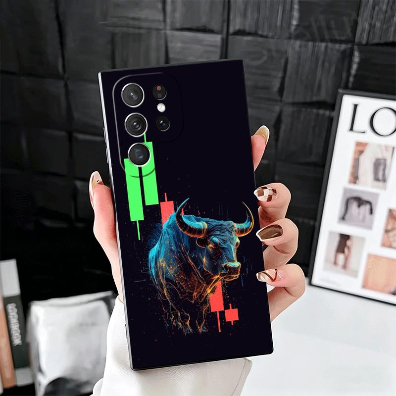 Day Trader Forex Day Trading Soft Phone Case for Samsung Galaxy S26 S25 Edge S24 Ultra S23 Plus S22 S21 FE S20 Black Cover Back
