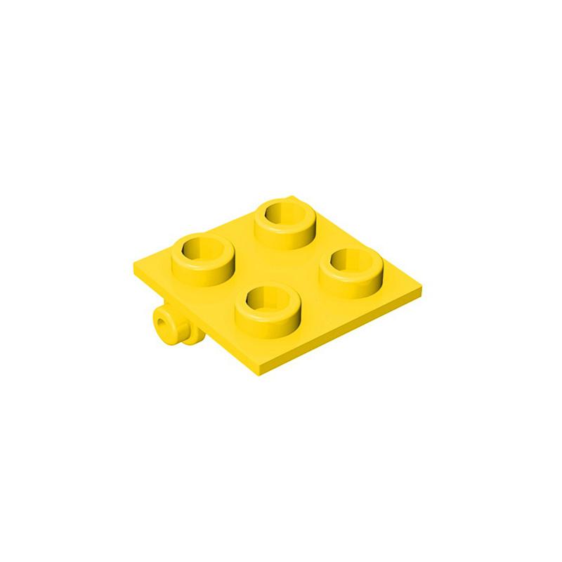 Non-Toxic Moc 10Pcs 6134 Hinge 2X2 Top Plate Building Blocks Board Panel Bricks Particle Puzzle Idea Diy Toys Children Birthday Kid Gifts