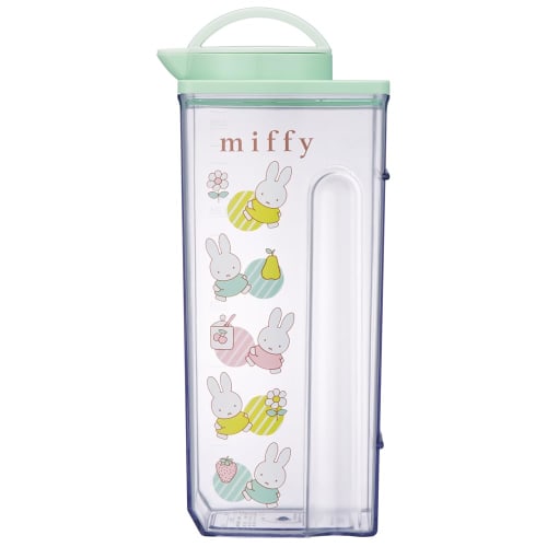 Skater Heat Resistant Vertical and Horizontal Cold Water Bottle 2.2L Water Pitcher Miffy Pastel Made In Japan CJ22N-A