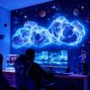 Thundercloud Night Light Thunder Cloud Lamp with Bluetooth Music Sync Led Cloud Light with Sound Activation 3d Storm for Decor