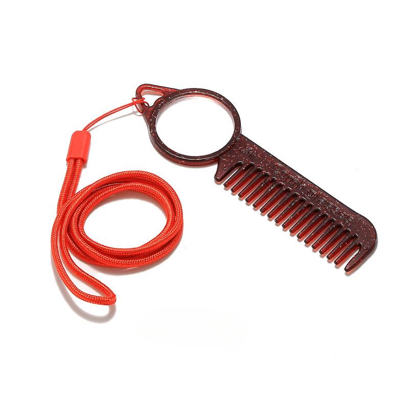 Новые модные очки для чтения с расческой для женщин, очки двойного назначения для дальнего зрения, портативные, подвесные, висящие на шее, пресбиопия