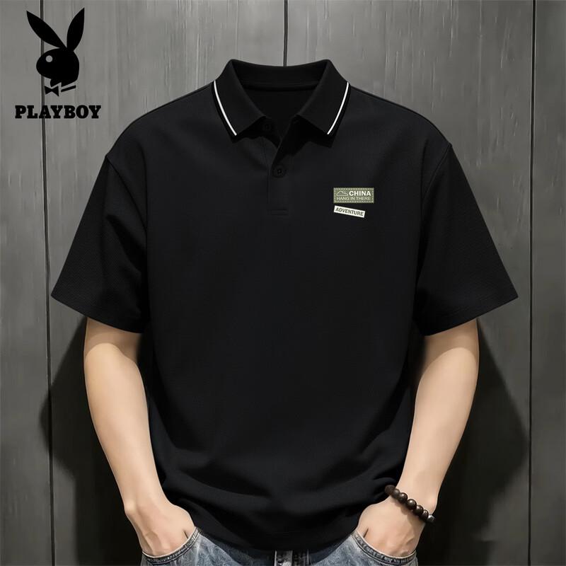 PLAYBOY Мужская рубашка поло с коротким рукавом