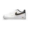 Force 1 LV8 PS Metallic Swoosh Pack - White Kids Sneakers Metallic-Gold Black DM3386-100