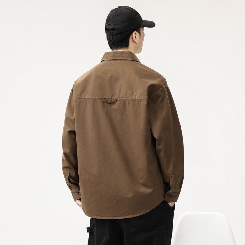 Американская высококачественная джинсовая рубашка Tooling, мужская свободная куртка большого размера, молодежная повседневная куртка, тренд