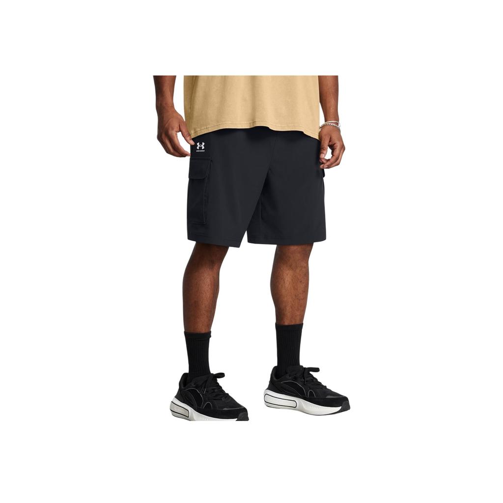 Under Armour Однотонные повседневные шорты со шнуровкой, мужские шорты, черные 1386560-001