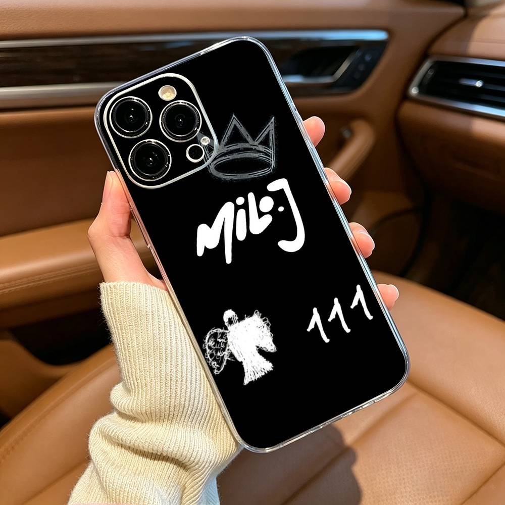 Singer M-Milo J Phone Case For iPhone17,16,15,14,13,12,11 ,Pro Max, Plus Soft Silicone Transparent Cover
