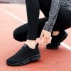 Sports Women Casual Shoes Fashionable Breathable Walking Mesh Flat Running Shoes New Lace-up Sneakers Whtie Black Soft Sole Ligh