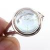 Natural Aquamarine Gemstone Handmade 925 Solid Sterling Silver Ring Size 8 v5B35
