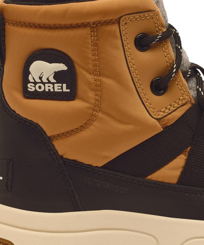 Водонепроницаемые ботинки Sorel Kids' Whitney 3 Mid, размер 24.0см, рыжевато-коричневый, черный
