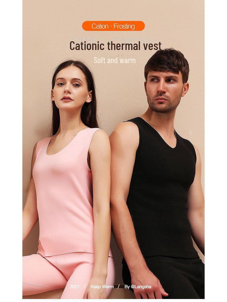 Парный терможилет из немецкого бархата и бесшовная нижняя рубашка