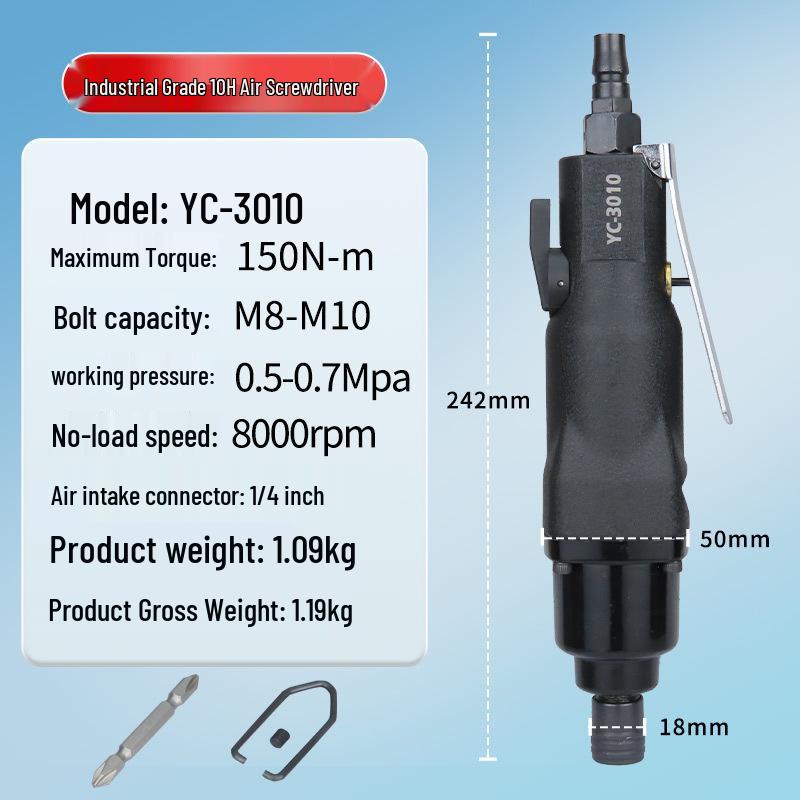 Industrial Grade 5H8H10H Pneumatic Woodworking Air Screwdriver Tool