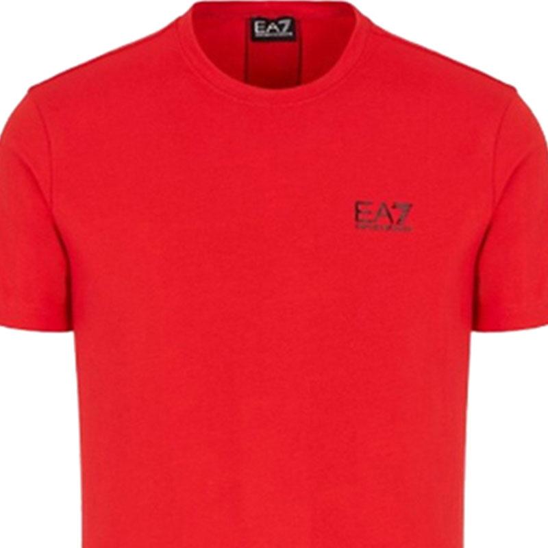 EMPORIO ARMANI EA7 SS22 T Shirt Men's Red 6HPT11-PJ03Z-1451