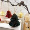 Рождественский подвесной 3D бумажный сотовый шар, украшение на елку, сувениры для вечеринки, аксессуары для вечеринки Navidad