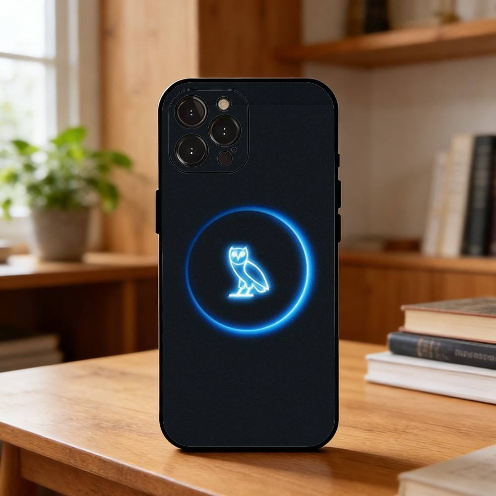 Drake O-OvO O-OWL Phone Case For iPhone17,16,15,14,13,12Plus,Pro Max,XS,5G Soft Silicone Black Cover