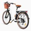 Electric Bike DYU C6 Pro 26" 250W Motor City Ebike 15.6AH Max Range 80Km Load 120Kg White