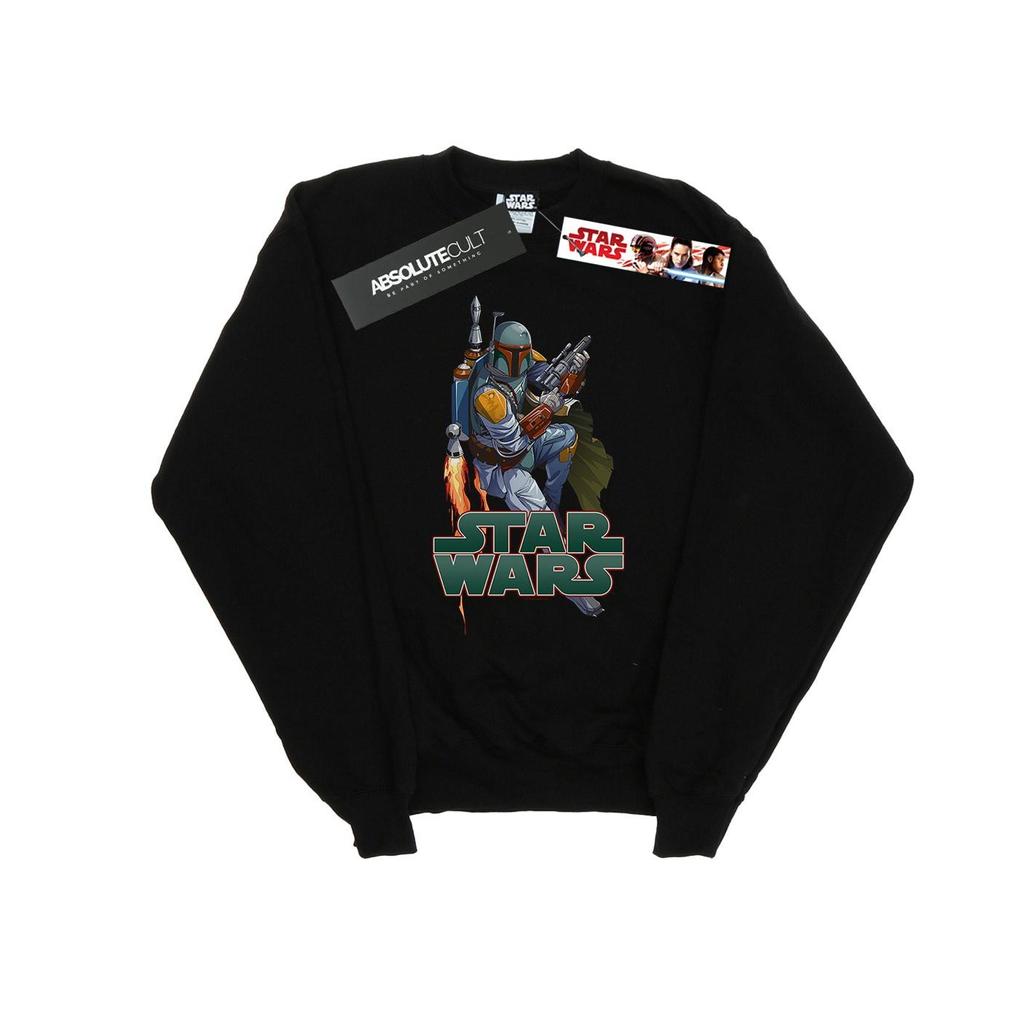 Star Wars Mens Boba Fett Fired Up Sweatshirt