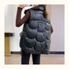 2024 версия несмываемый глянцевый пуховый хлопковый жилет женский короткий свободный жилет с воротником-стойкой зимний жилет