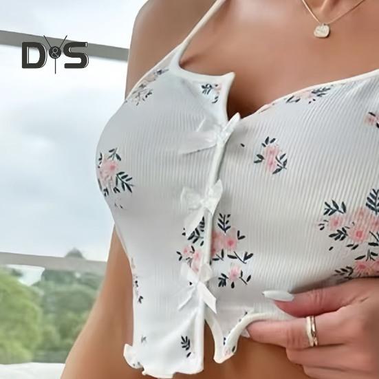 Женский пижамный комплект из 2 предметов с принтом, укороченный топ без рукавов и шорты, комплект одежды для сна, летние комплекты для отдыха в рубчик