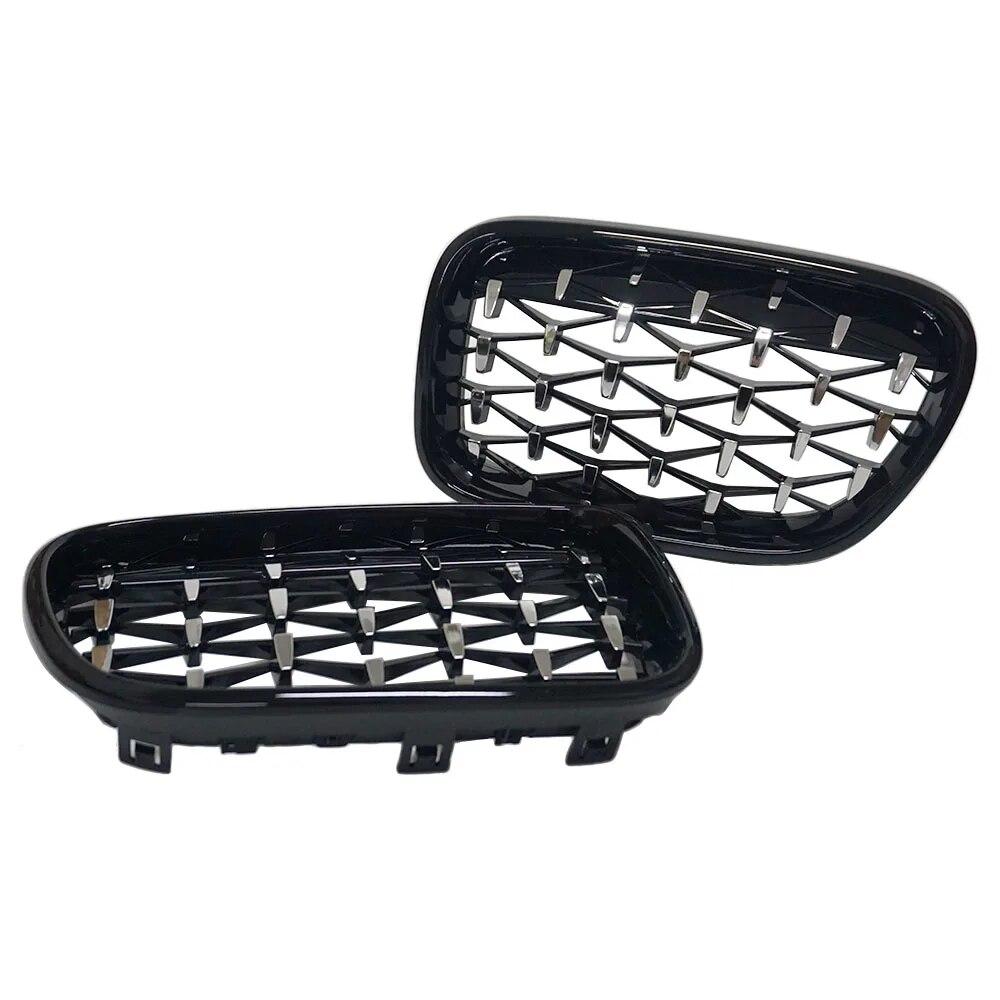 2PCS Car Front Kidney Grill Glossy Black Replacement For BMW X3 F25 2010 2011 2012 2013 Racing Grills Car Styling Accessories